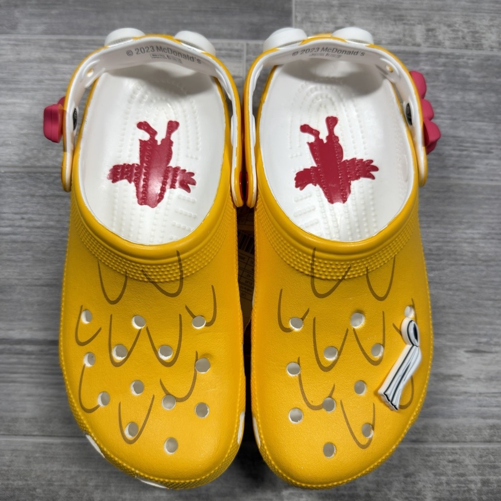 McDonalds X Crocs Birdie Classic Clogs M 8 / W 10 (NO JIBBITZ) 208696-730 Yellow